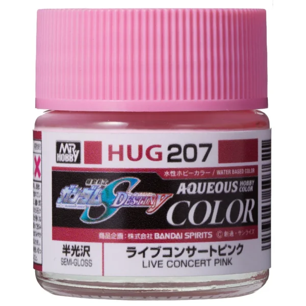 3028507621 Mr Hobby – AQUEOUS GUNDAM COLOR (10ml) LIVE CONCERT PINK – HUG-207 - Mr Hobby - Ludik Vault