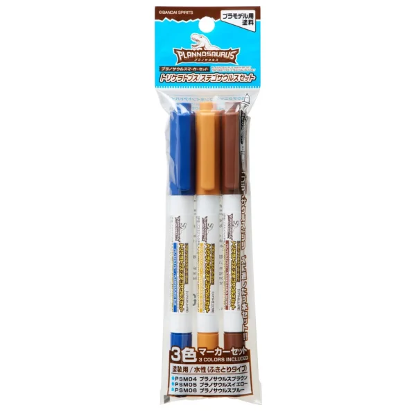 Mr Hobby – PLANOSAURUS marker set Triceratops/Stegosaurus – PSMS-02 - Mr Hobby - Ludik Vault