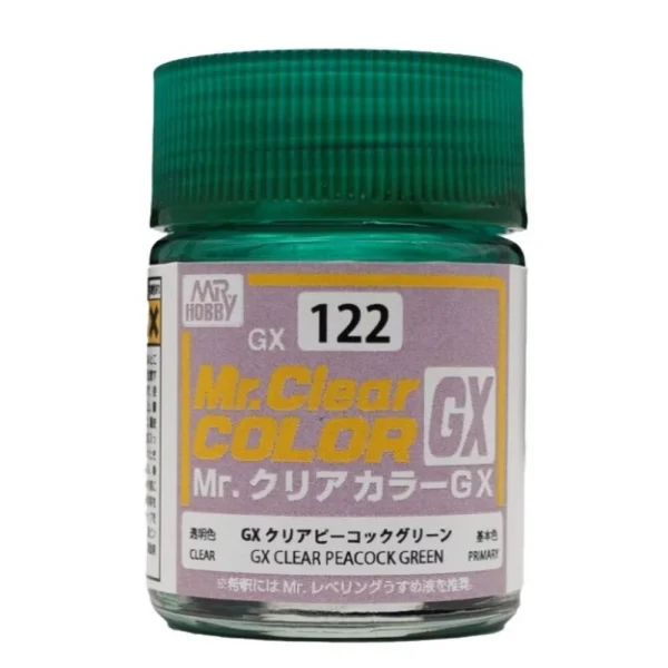 3028507744 Mr Hobby – Mr. Color GX Clear Peacock Green (18 ml) – GX-122 - Mr Hobby - Ludik Vault