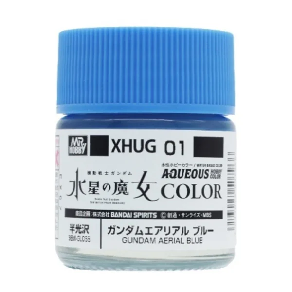 Mr Hobby – AQUEOUS GUNDAM COLOR (10ml) GUNDAM AERIAL BLUE – XHUG-01 - Mr Hobby - Ludik Vault