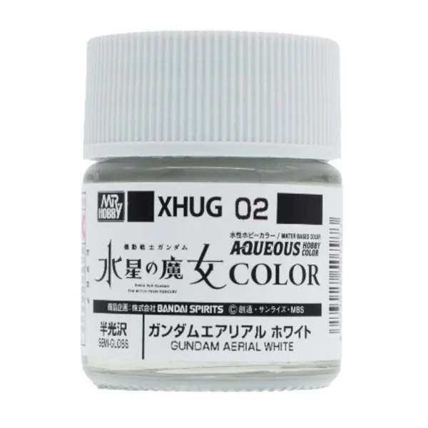 Mr Hobby – AQUEOUS GUNDAM COLOR (10ml) GUNDAM AERIAL WHITE – XHUG-02 - Mr Hobby - Ludik Vault