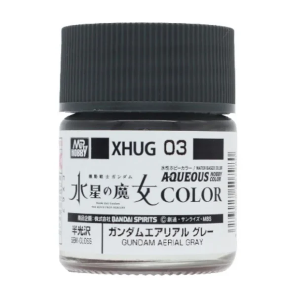 Mr Hobby – AQUEOUS GUNDAM COLOR (10ml) GUNDAM AERIAL GRAY – XHUG-03 - Mr Hobby - Ludik Vault