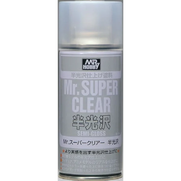 Mr Hobby – Mr. Super Clear Semi-Gloss Spray (170 ml) – B-516 - Mr Hobby - Ludik Vault