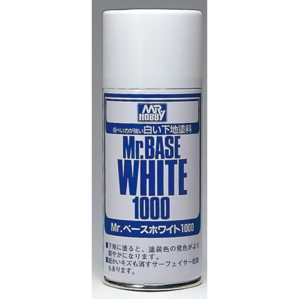 Mr Hobby – Mr. Base White 1000 Spray (180 ml) – B-518 - Mr Hobby - Ludik Vault