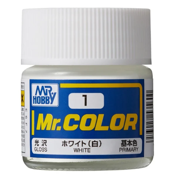 Mr Hobby – Mr. Color (10 ml) White – C-001 - Mr Hobby - Ludik Vault