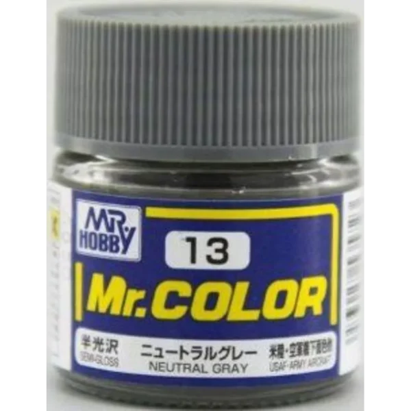 Mr Hobby – Mr. Color (10 ml) Neutral Gray – C-013 - Mr Hobby - Ludik Vault