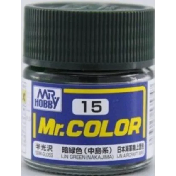Mr Hobby – Mr. Color (10 ml) IJN Green (Nakajima) – C-015 - Mr Hobby - Ludik Vault
