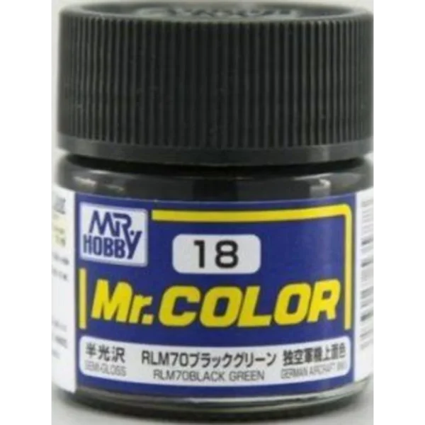 3028535778 Mr Hobby – Mr. Color (10 ml) RLM70 Black Green – C-018 - Mr Hobby - Ludik Vault