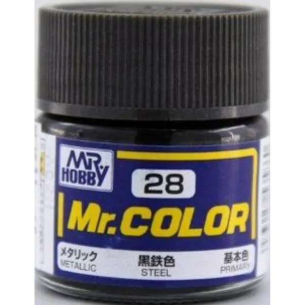 3028535860 Mr Hobby – Mr. Color (10 ml) Steel – C-028 - Mr Hobby - Ludik Vault