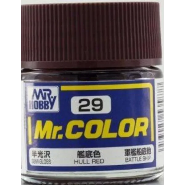 3028535877 Mr Hobby – Mr. Color (10 ml) Hull Red – C-029 - Mr Hobby - Ludik Vault