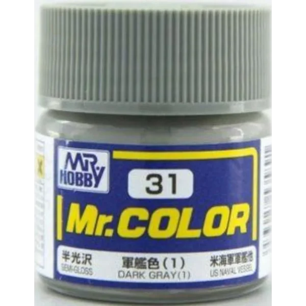 3028535891 Mr Hobby – Mr. Color (10 ml) Dark Gray (1) – C-031 - Mr Hobby - Ludik Vault
