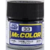 Mr Hobby – Mr. Color (10 ml) Flat Black – C-033 - Mr Hobby - Ludik Vault