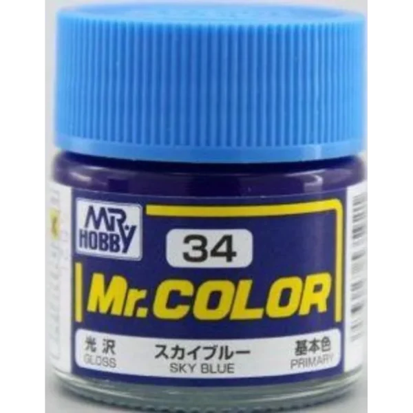 3028535921 Mr Hobby – Mr. Color (10 ml) Sky Blue – C-034 - Mr Hobby - Ludik Vault