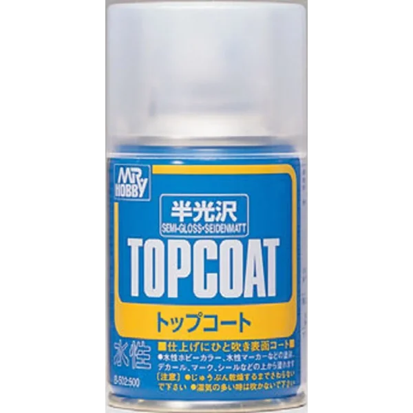 Mr Hobby – Mr. Top Coat Semi-Gloss Spray (86 ml) – B-502 - Mr Hobby - Ludik Vault