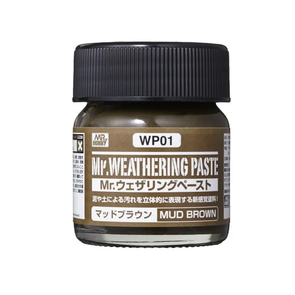 Mr Hobby – Weathering Paste Mud Brown 40ml – WP-01 - Mr Hobby - Ludik Vault