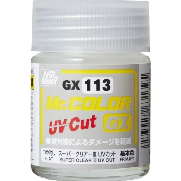 3028631395 Mr Hobby – Mr. Color GX Super Clear III UV Cut Flat (18ml) – GX-113 - Mr Hobby - Ludik Vault