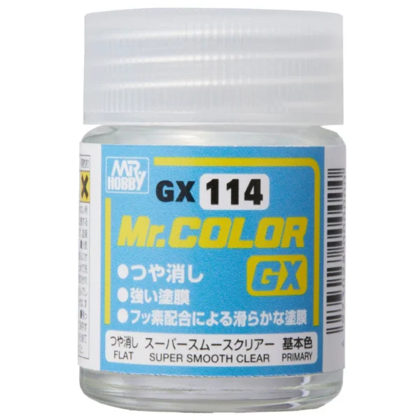 3028631951 Mr Hobby – Mr. Color GX Super Smooth Clear Flat (18ml) – GX-114 - Mr Hobby - Ludik Vault