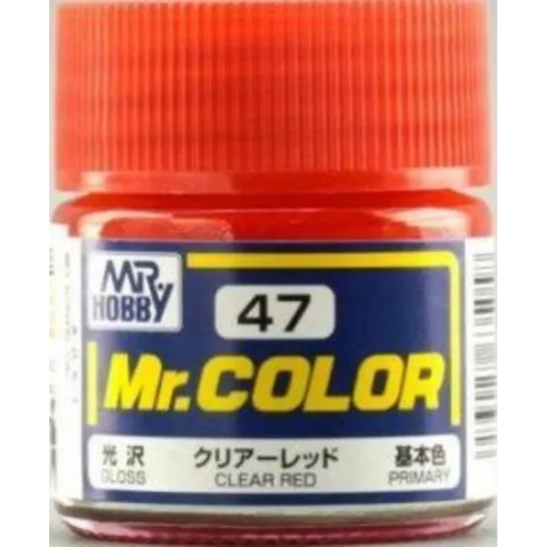 Mr Hobby – Mr. Color (10 ml) Clear Red – C-047 - Mr Hobby - Ludik Vault