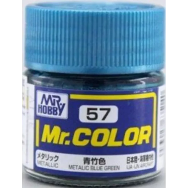 3028635140 Mr Hobby – Mr. Color (10 ml) Metallic Blue Green – C-057 - Mr Hobby - Ludik Vault