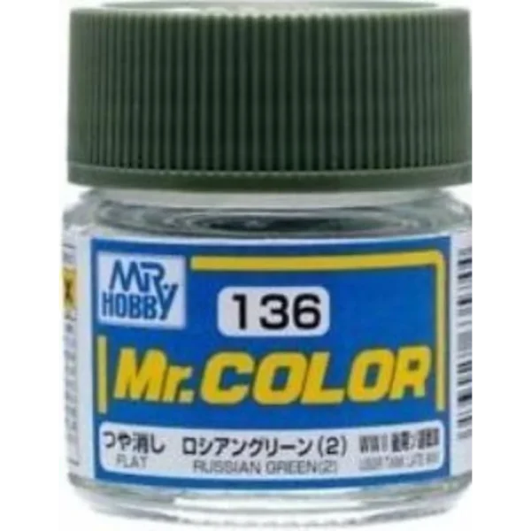 3028635744 Mr Hobby – Mr. Color (10 ml) Russian Green (2) – C-136 - Mr Hobby - Ludik Vault