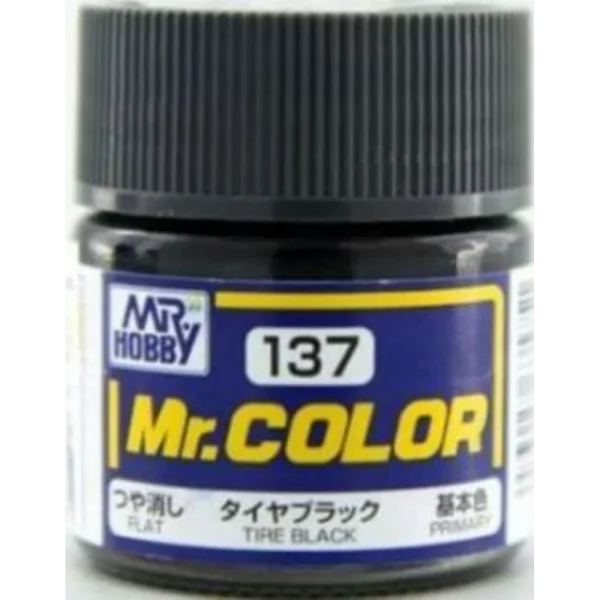 3028635751 Mr Hobby – Mr. Color (10 ml) Tire Black – C-137 - Mr Hobby - Ludik Vault