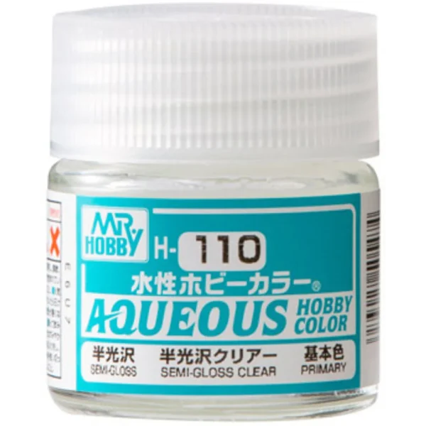 3028719734 Mr Hobby – Aqueous Hobby Colors (10 ml) Premium Clear Semi-Gloss – H-110 - Mr Hobby - Ludik Vault