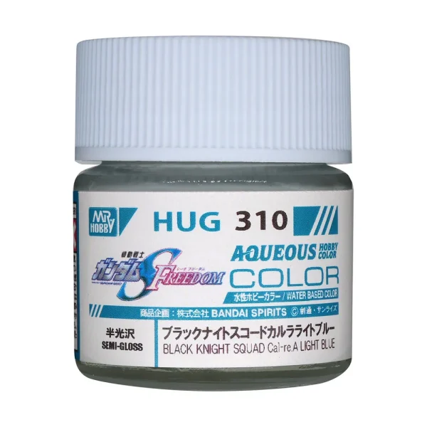3028732689 Mr Hobby – AQUEOUS GUNDAM COLOR (10ml) BLACK KNIGHT SQUAD Cal-re A LIGHT BLUE – HUG-310 - Mr Hobby - Ludik Vault