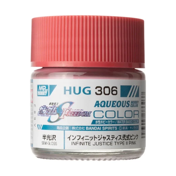 3028733037 Mr Hobby – AQUEOUS GUNDAM COLOR (10ml) INFINITE JUSTICE TYPE? PINK – HUG-306 - Mr Hobby - Ludik Vault