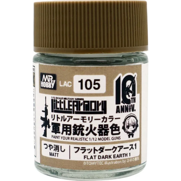 3028733198 Mr Hobby – Little Armory Color (18ml) 10th Anniv FLAT DARK EARTH 1 – LAC-105 - Mr Hobby - Ludik Vault