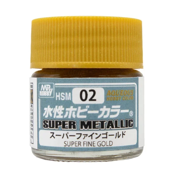 3028733761 Mr Hobby – Aquesous Hobby Color Super Metallic (10ml) Super Fine Gold – HSM-02 - Mr Hobby - Ludik Vault