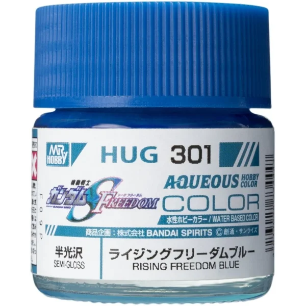 3028734447 Mr Hobby – AQUEOUS GUNDAM COLOR (10ml) RISING FREEDOM BLUE – HUG-301 - Mr Hobby - Ludik Vault