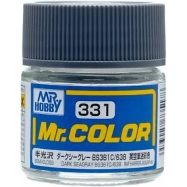 3028735178 Mr Hobby – Mr. Color (10 ml) Dark Seagray BS381C 638 – C-331 - Mr Hobby - Ludik Vault