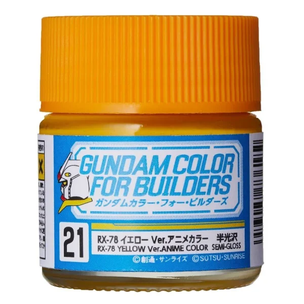3028736182 Mr Hobby – Gundam Color For Builders (10ml) RX-78 YELLOW Ver. – UG-21 - Mr Hobby - Ludik Vault
