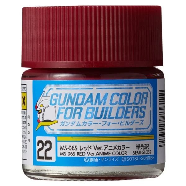 3028736199 Mr Hobby – Gundam Color For Builders (10ml) MS-06S RED Ver. – UG-22 - Mr Hobby - Ludik Vault