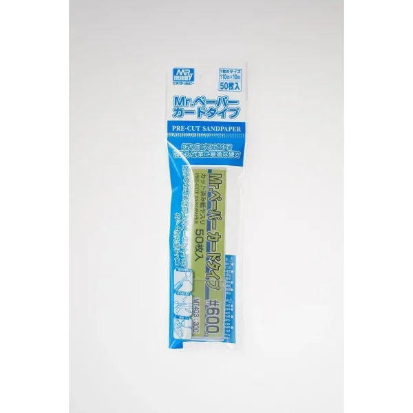 3028736502 Mr Hobby – Mr. Paper Card Type Sand Paper #600 (50 pcs) – MT-403 - Mr Hobby - Ludik Vault