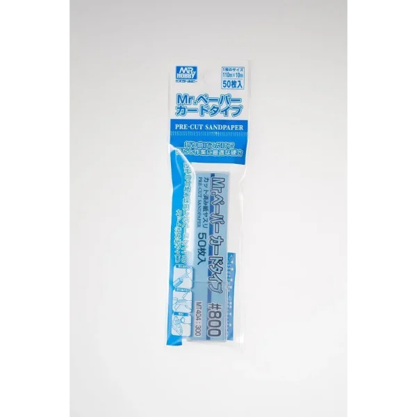 3028736519 Mr Hobby – Mr. Paper Card Type Sand Paper #800 (50 pcs) – MT-404 - Mr Hobby - Ludik Vault