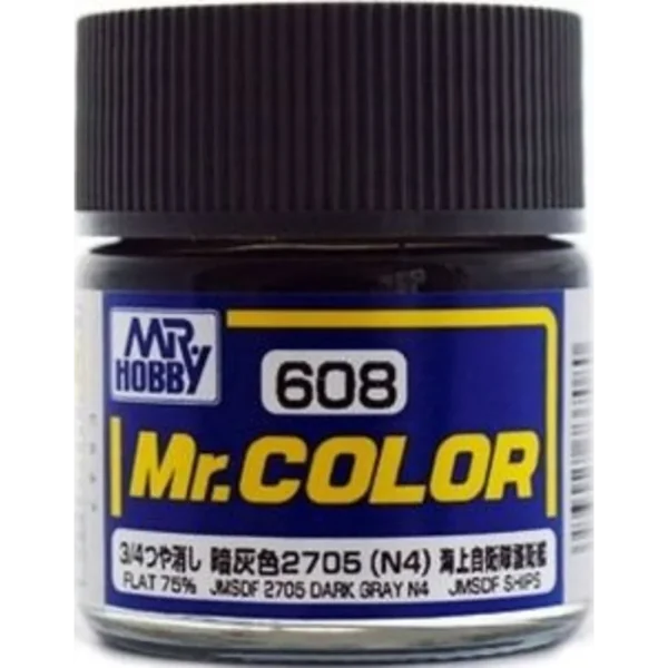 3028737080 Mr Hobby – Mr. Color (10 ml) JMSDF 2705 Dark Gray N4 – C-608 - Mr Hobby - Ludik Vault