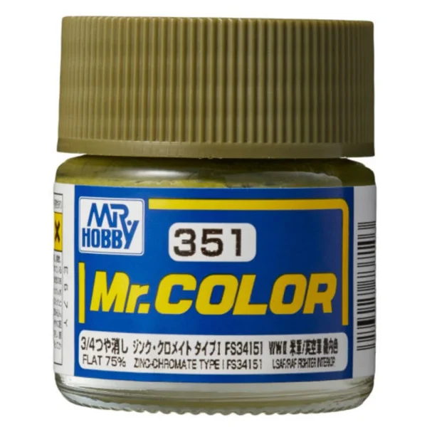3028737103 Mr Hobby – Mr. Color (10 ml) Zinc-Chromate Type FS34151 – C-351 - Mr Hobby - Ludik Vault