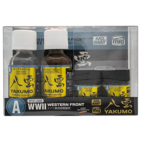 Mr Hobby – YAKUMO COLOR SET A WWII WESTERN FRONT – WY-01 - Mr Hobby - Ludik Vault