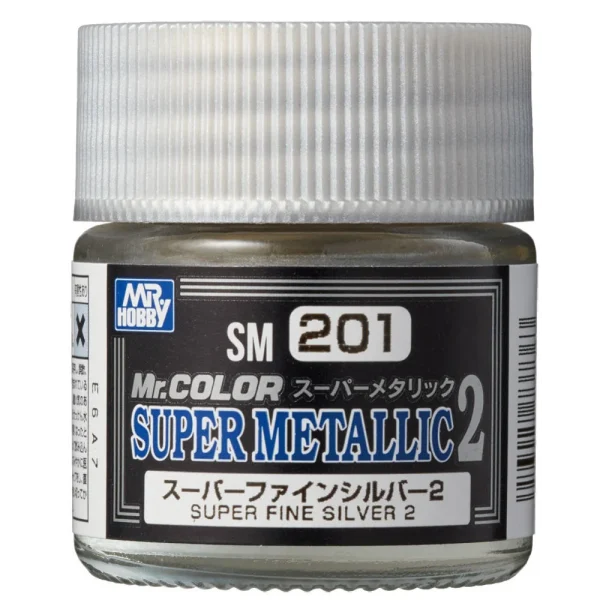 Mr Hobby – Mr. Color Super Metallic Colors II (10 ml) Super Fine Silver II – SM-201 - Mr Hobby - Ludik Vault