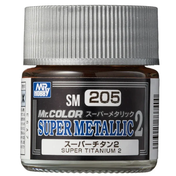 Mr Hobby – Mr. Color Super Metallic Colors II (10 ml) Super Titanium II – SM-205 - Mr Hobby - Ludik Vault