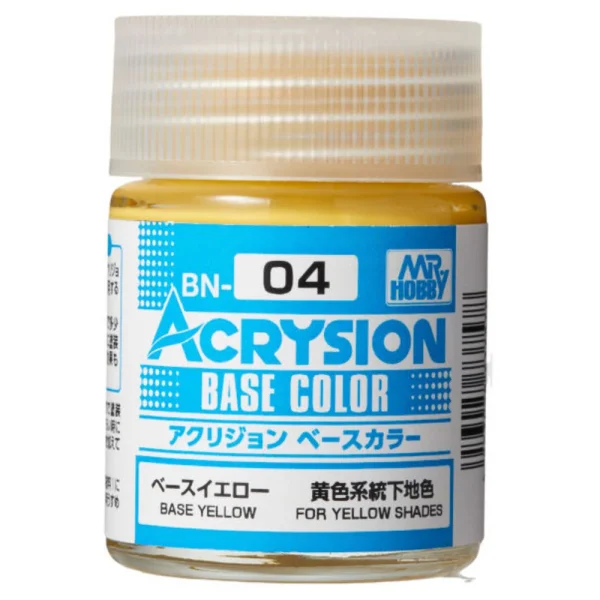 3028737578 Mr Hobby – Acrysion Base Color (18 ml) Base Yellow – BN-04 - Mr Hobby - Ludik Vault
