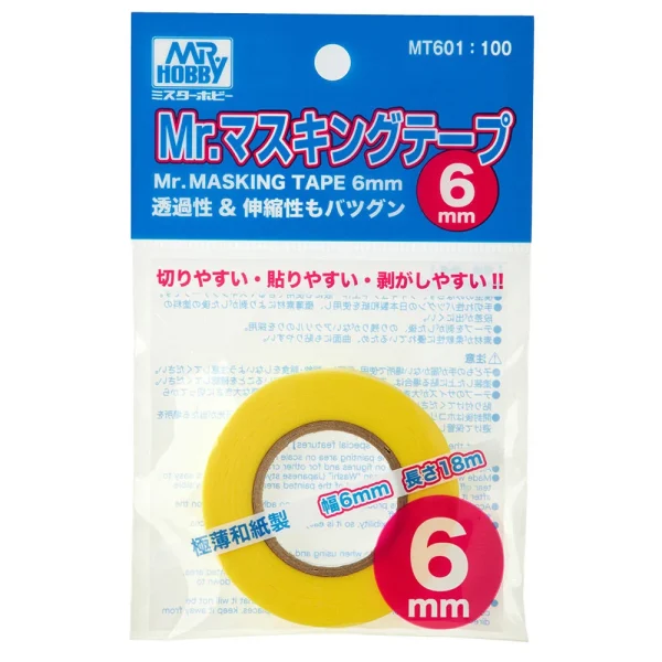 3028737868 Mr Hobby – Mr. Masking Tape (6mm) – MT-601 - Mr Hobby - Ludik Vault