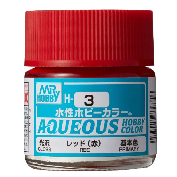 3028738346 Mr Hobby – Aqueous Hobby Colors (10 ml) Red – H-003 - Mr Hobby - Ludik Vault