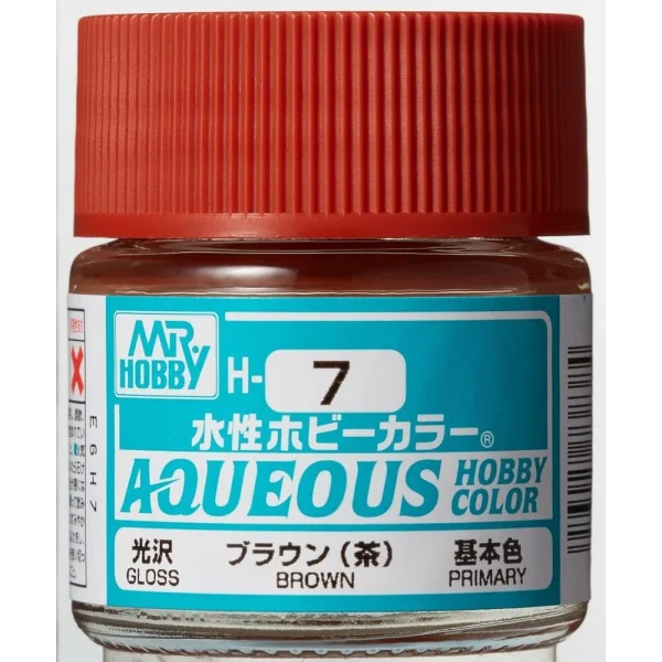 3028738384 Mr Hobby – Aqueous Hobby Colors (10 ml) Brown – H-007 - Mr Hobby - Ludik Vault