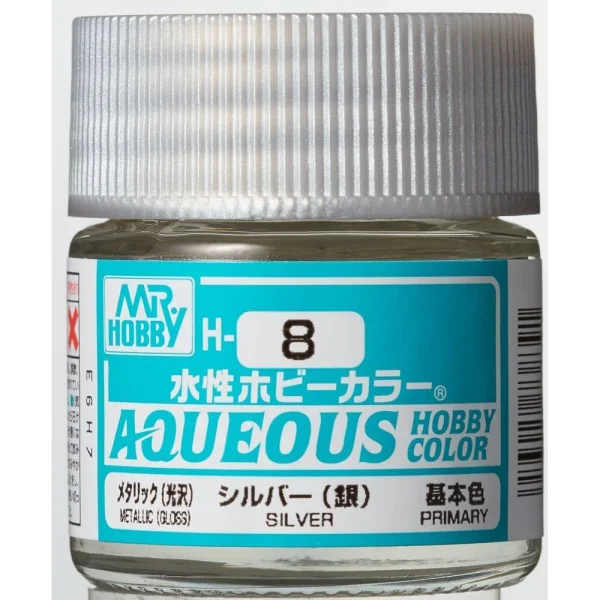 Mr Hobby – Aqueous Hobby Colors (10 ml) Sliver – H-008 - Mr Hobby - Ludik Vault