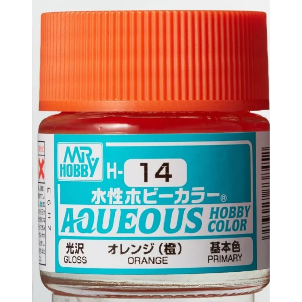 3028738452 Mr Hobby – Aqueous Hobby Colors (10 ml) Orange – H-014 - Mr Hobby - Ludik Vault
