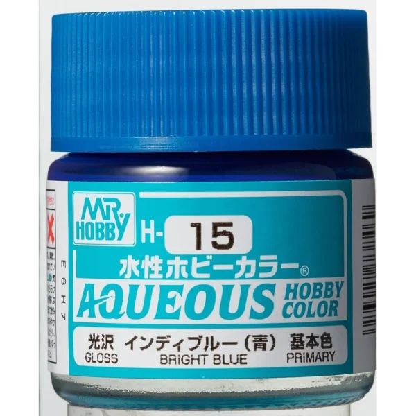 3028738469 Mr Hobby – Aqueous Hobby Colors (10 ml) Bright Blue – H-015 - Mr Hobby - Ludik Vault