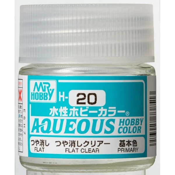 Mr Hobby – Aqueous Hobby Colors (10 ml) Flat Clear – H-020 - Mr Hobby - Ludik Vault