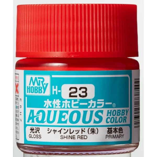 3028738544 Mr Hobby – Aqueous Hobby Colors (10 ml) Shine Red – H-023 - Mr Hobby - Ludik Vault